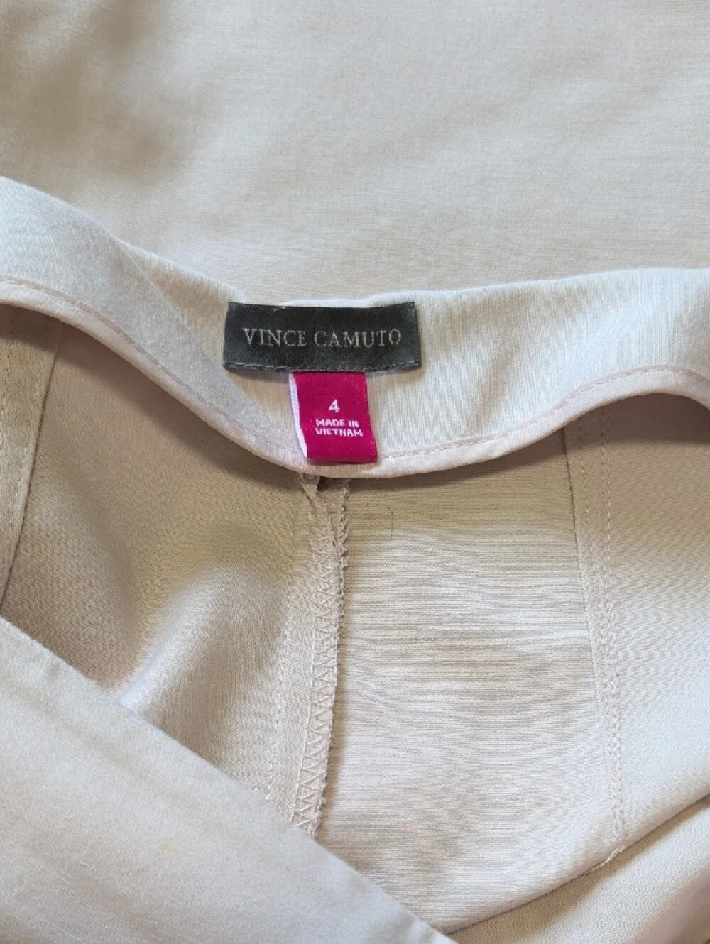 Vince Camuto Women's Straight Leg Pants in Light Beige - Picture 7 of 13